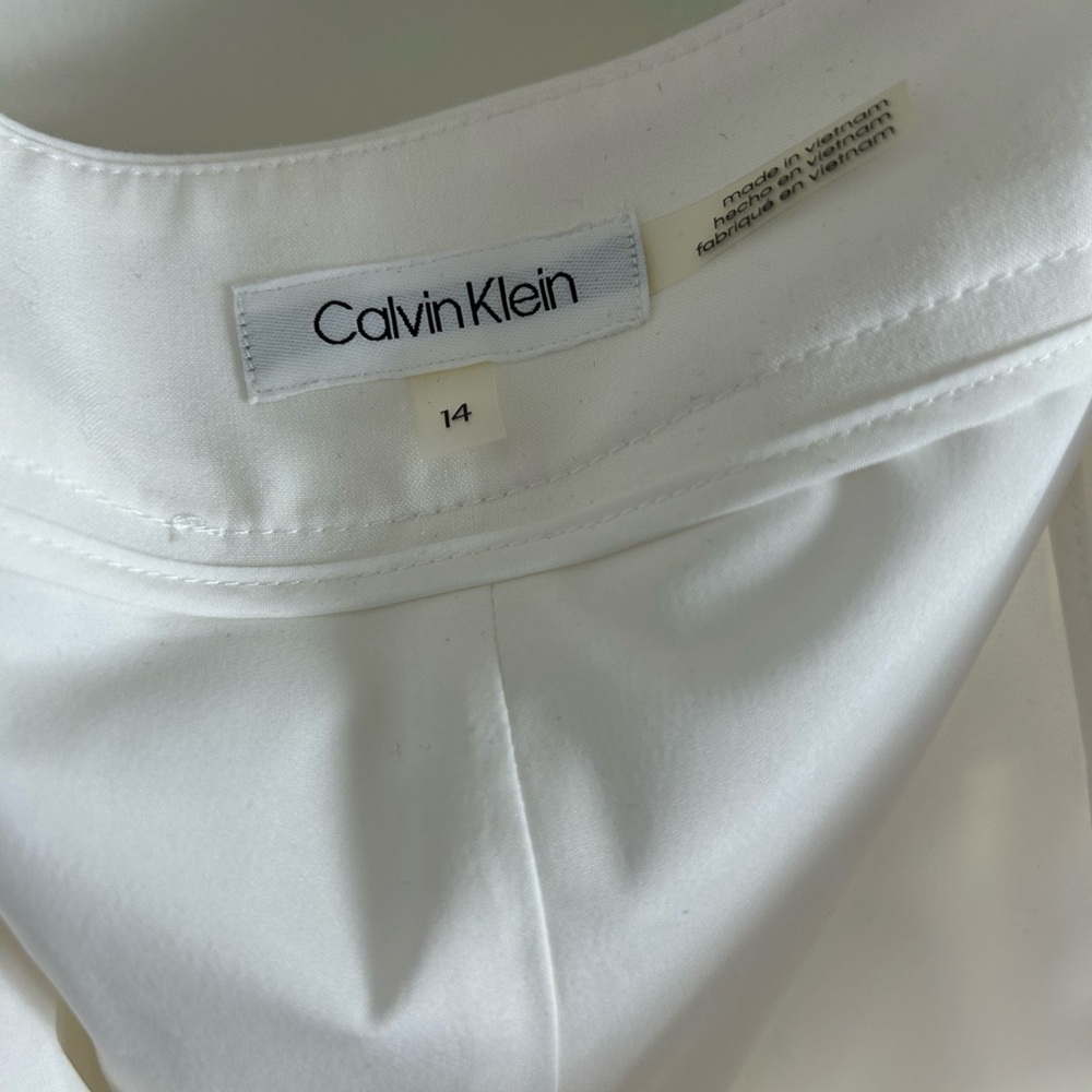 Calvin Klein ivory dress pants size 14 NWT - Picture 4 of 8